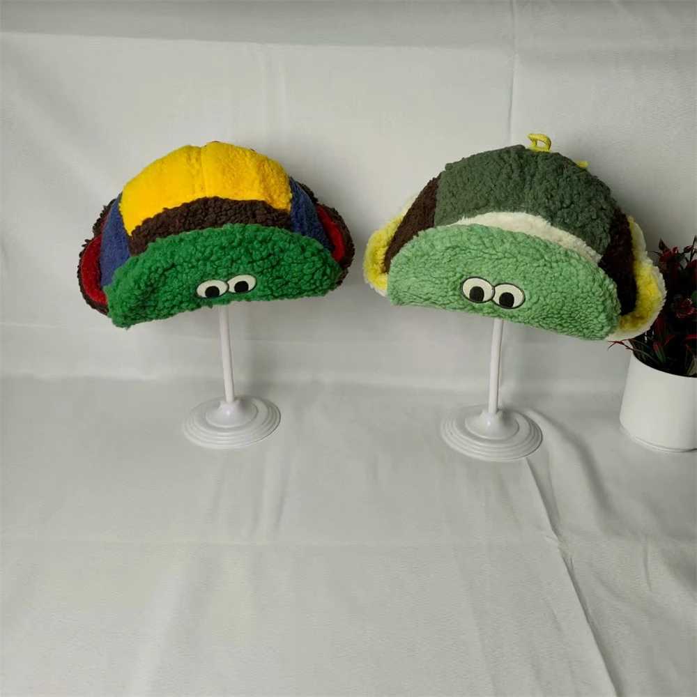 Winter Thickened Plush Ear Protection Bomber Hats For Children And Adults Outdoor Riding Warm Retro Contrasting Color Pilot Caps J251021