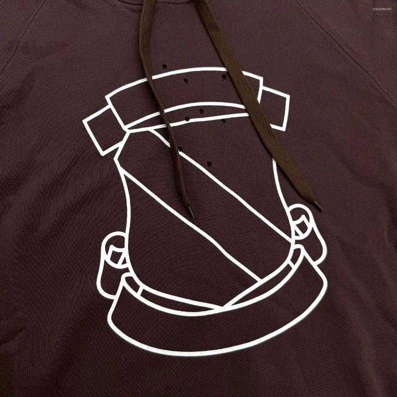 Men's Hoodies 2026 Number Nine Shield Ripped Hoodie Print Hooded WY1416 Shotgun Hoodie N9 Badge Printed Cotton Hooded Sweatshirt Wash To Age For 