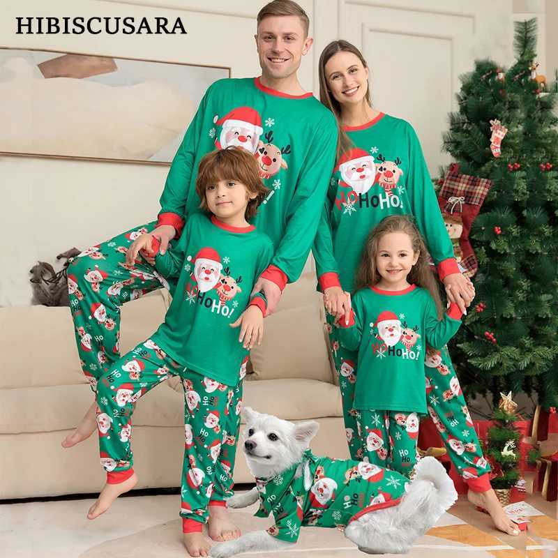 Xmas Family Pajama Matching Sets Pet Baby Kids Mother Father Dog Christmas Pajamas Outfits Big Children Snug Fit Santa Claus L251021KPUC
