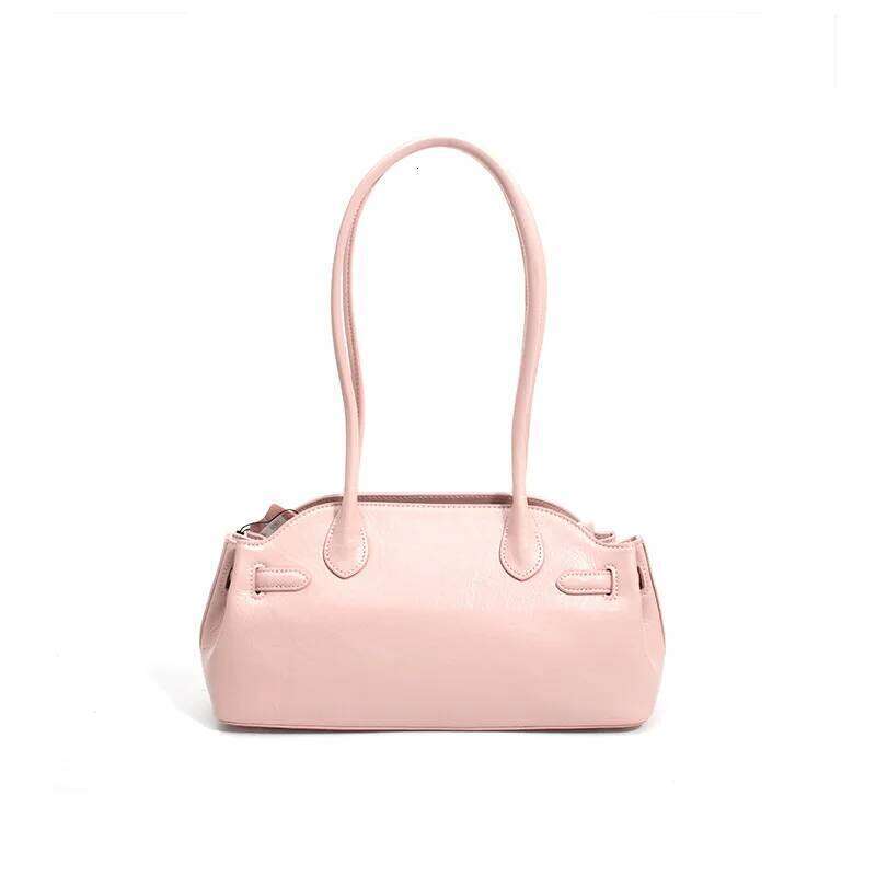 Genuine Leather Underarm Summer New Niche Design Soft Top Layer Cowhide Vintage Tote Bag Fashionable Ladies Handbag 251021