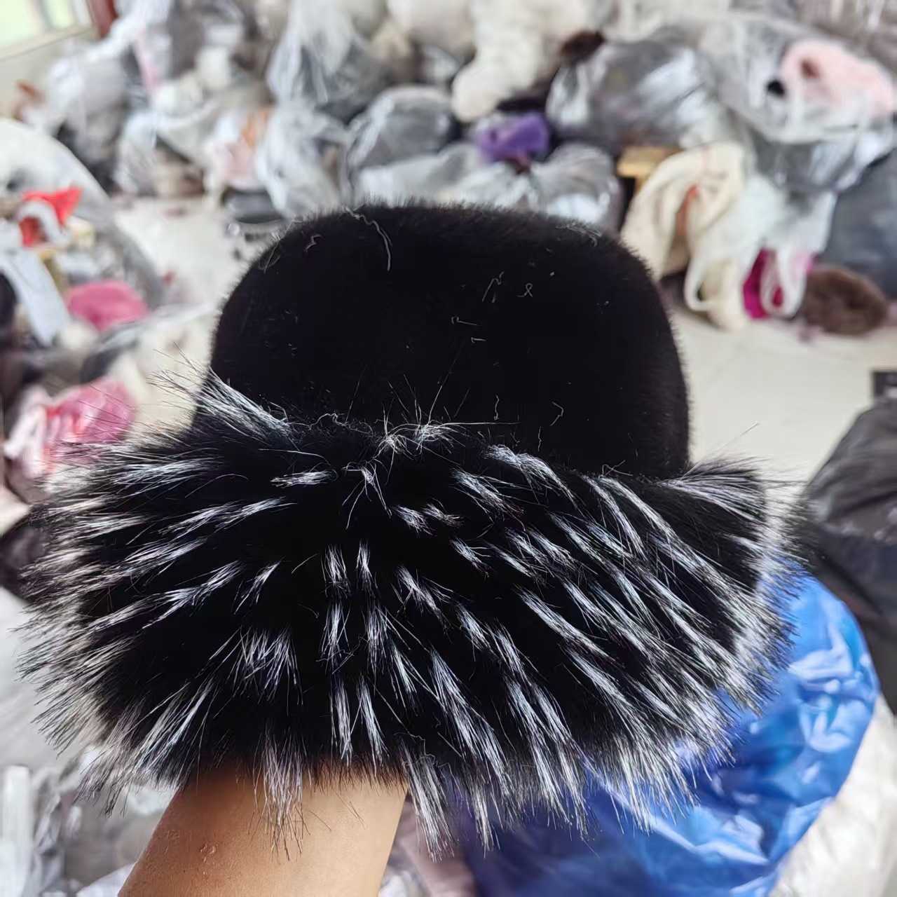 2025 New Faux Fox Fur Warm Fashion Fisherman Hat Slimming Fluffy Hat Fur H251020