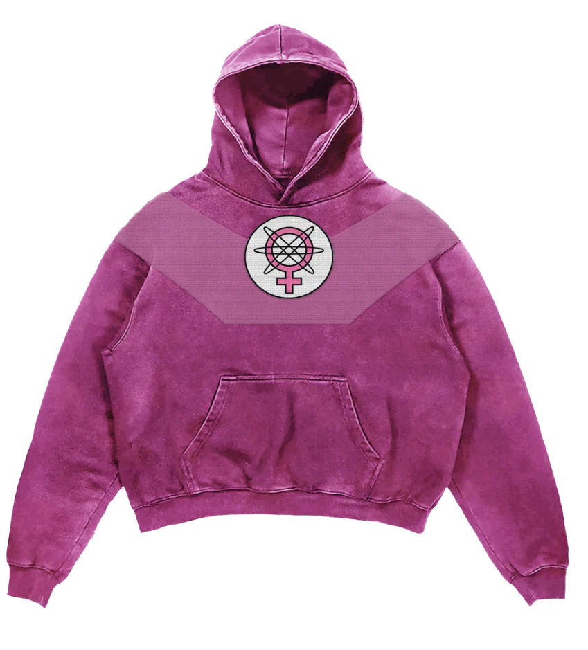 Men's Hoodies Anime printed hip-hop washed loose hoodie winter fleece-lined thickened casual sweatshirt unisex