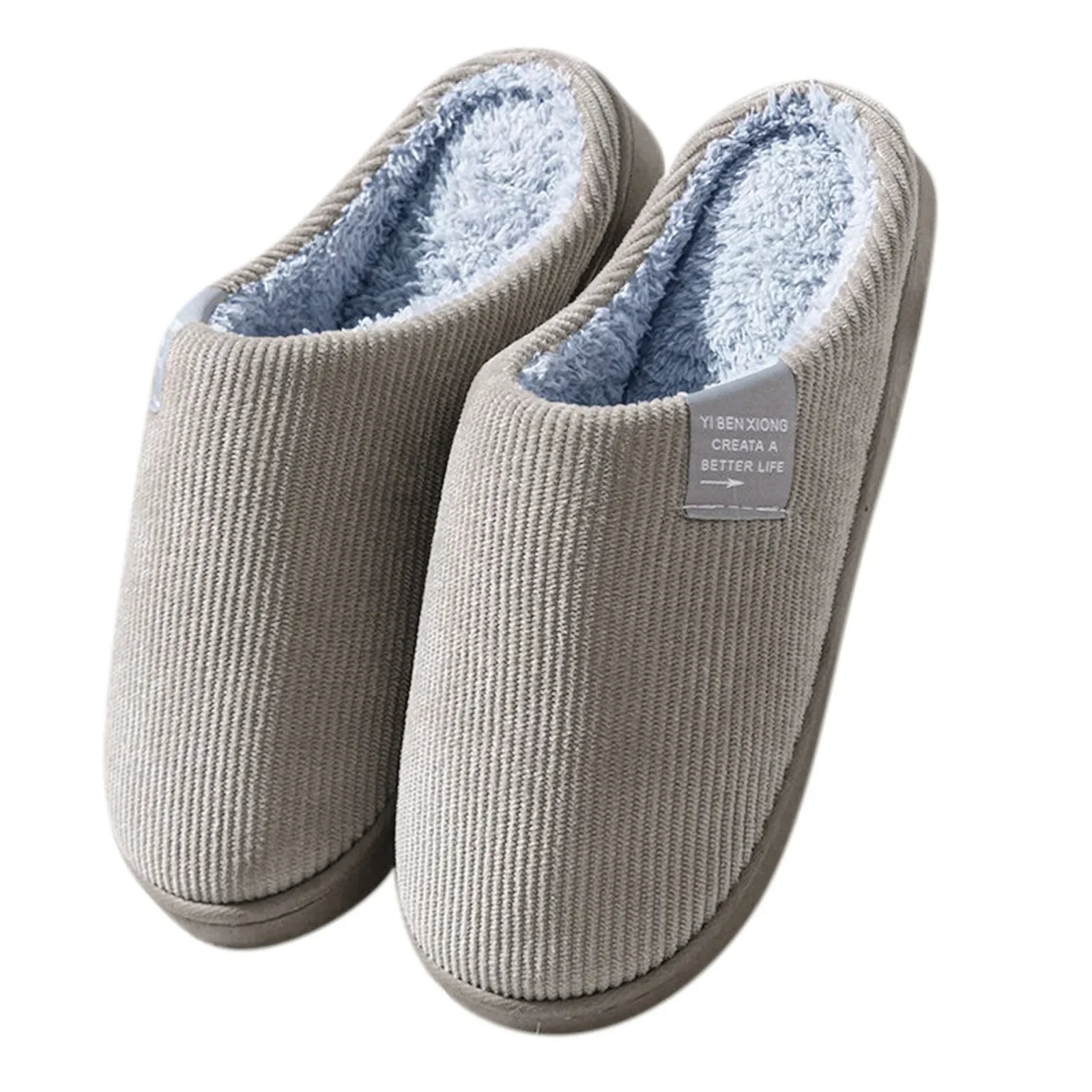 Womens Mens Casual Thick Soft Bottom Home Slippers Household Plush Slippers Antislip Thermal Slippers Indoor Winter Flats 251021