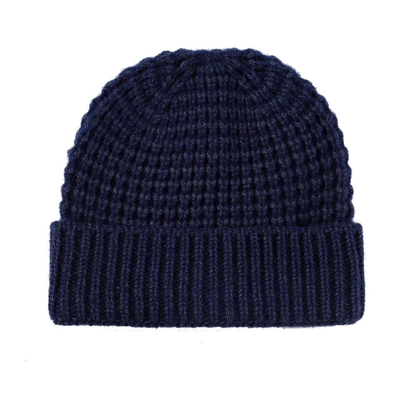 New Waffle Knit Hat Warm Ear Protection Breathable Knitted Hat Casual Versatile Autumn Winter Fashion Beanie H251020