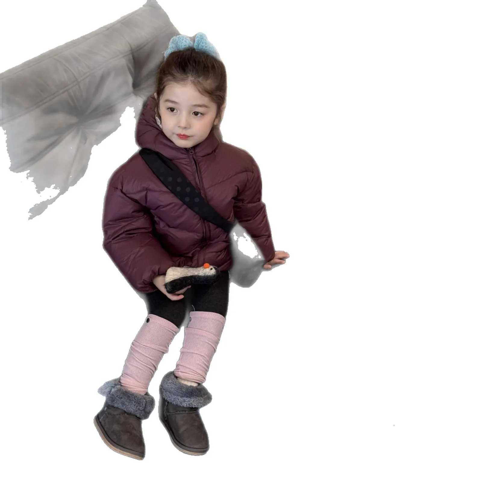 2025 Winter Children 38Y Girls Down Coat Korean Hooded Windproof Toddler Kids Boys Down Jacket Thick Warm Little Girl OuterwearT251021