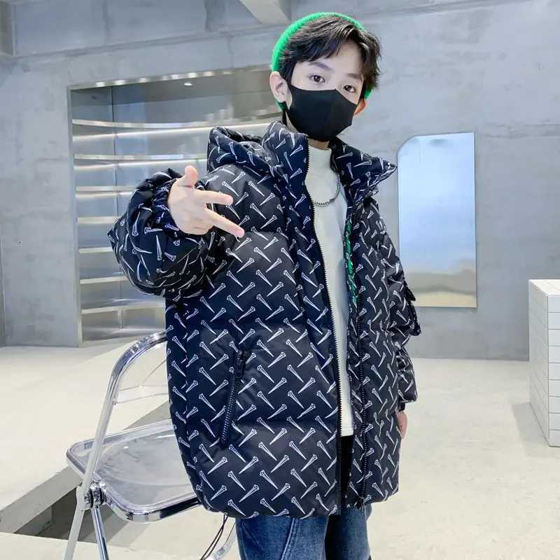 2025 Winter New Boys CottonPadded Coat for Kids Warm Thickened Down Jacket Winter Outerwear for Big Toddler BoysT251021