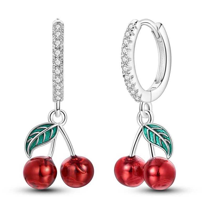 925 Sterling Silver Cherry Earrings Jewelry Women Earrings Luxury 2025 Trend Delicate Accessories J251021