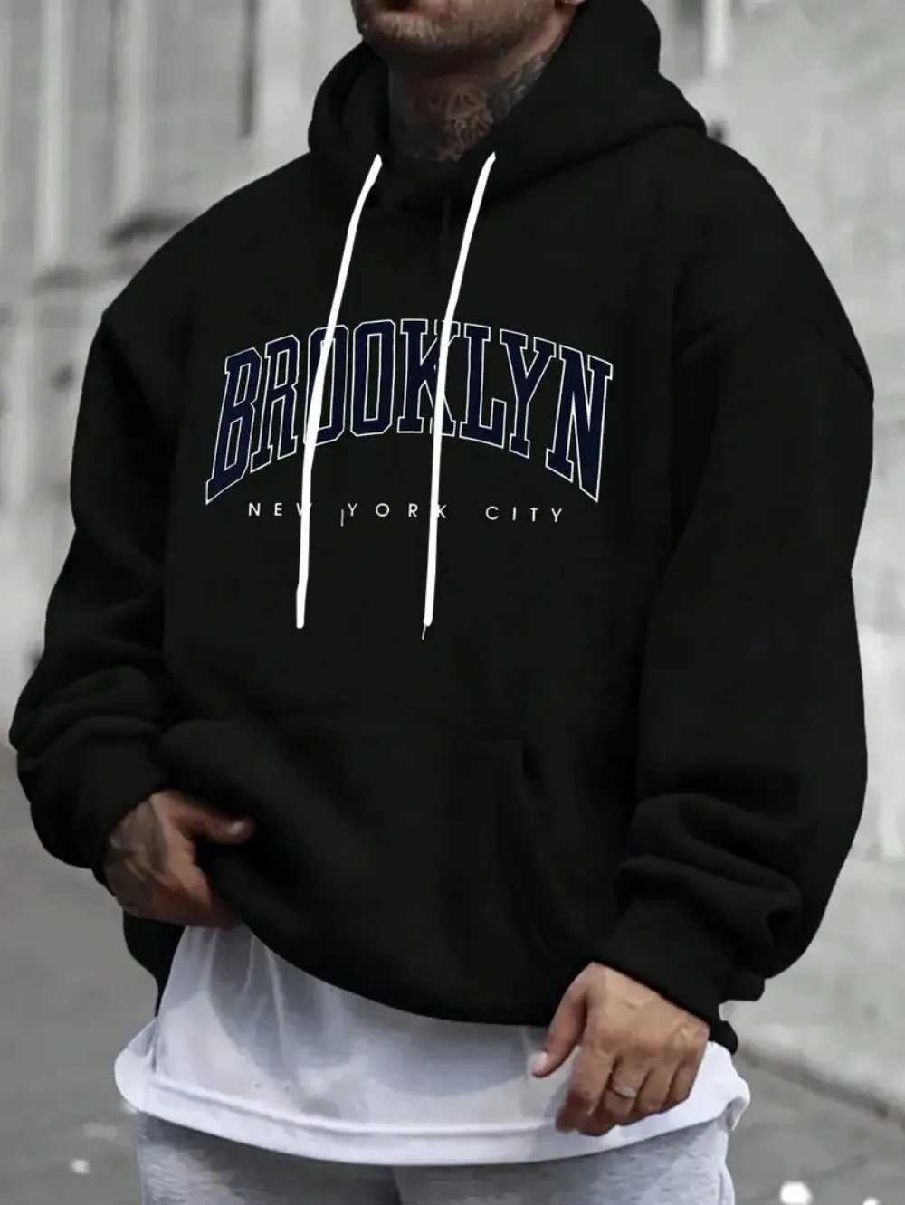 Hot selling new mens autumn fashion letter print comfortable and soft hoodie outdoor urban sports casual wear W251021