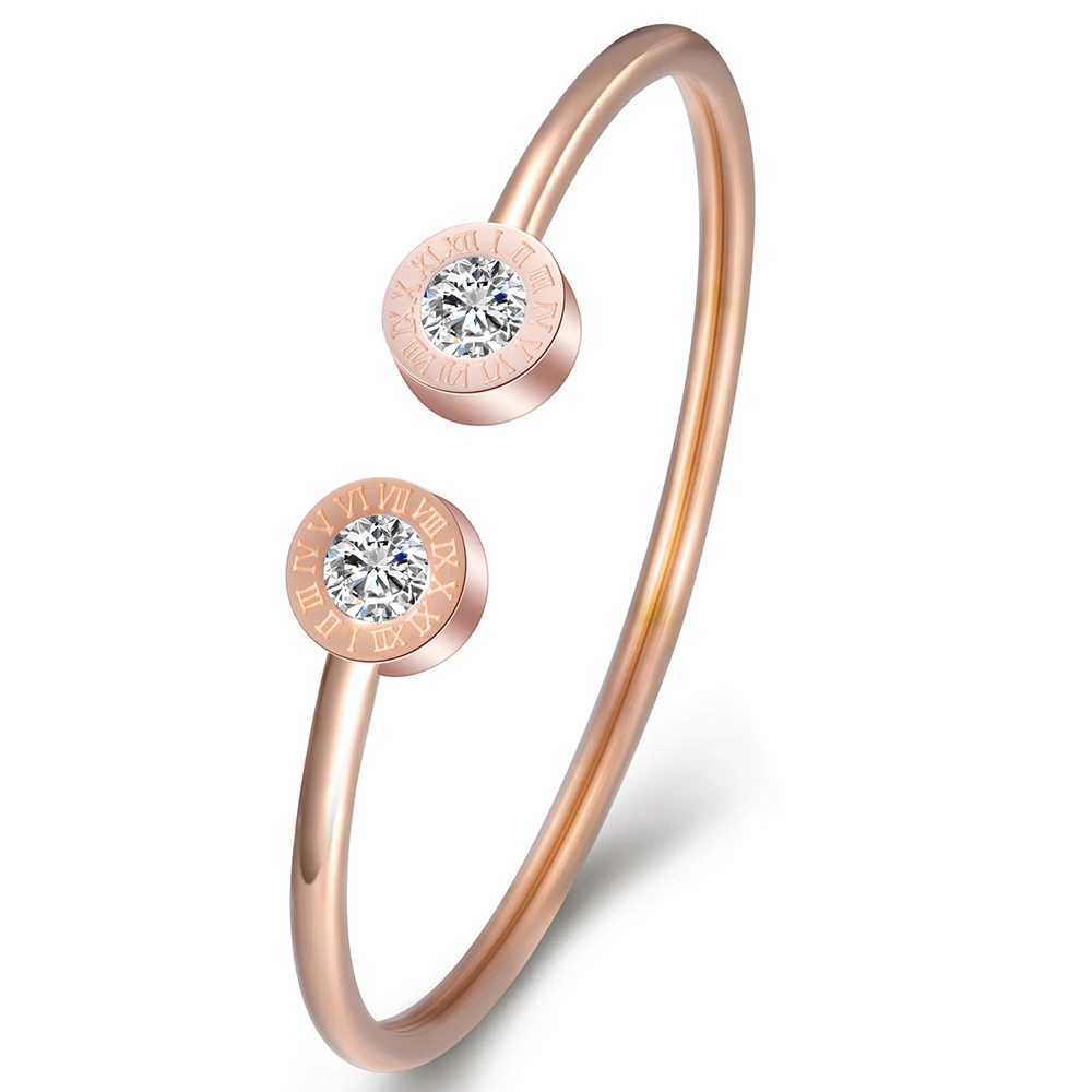 Adjustable Open Stainless Steel Bracelet Bangles 3 Color Cuff Bracelets for Women Jewelry Gift for Girls J251021