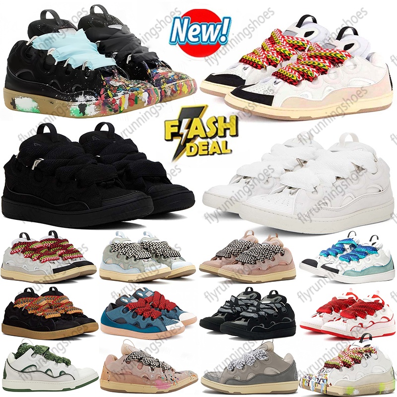 luxury designer thick tongue shoes men women Lace-up sneakers classic chaussure platform outdoor sports lavinscurbs trainers lavinscurbs shoes size 35-46