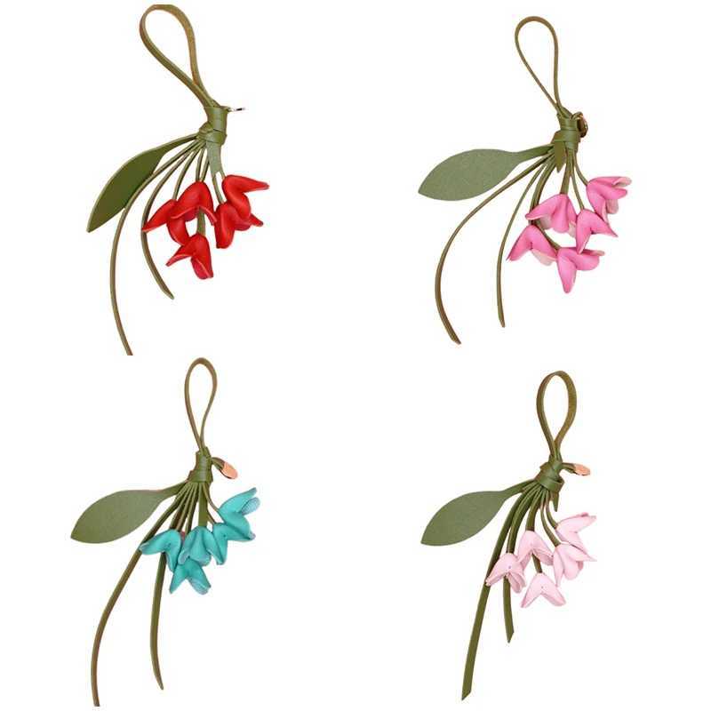 Top Layer Cowhide Osmanthus Flower Pendant Artificial Flower Pendant Stereo Pendant Flower Accessories Hanging Decorations New J251121