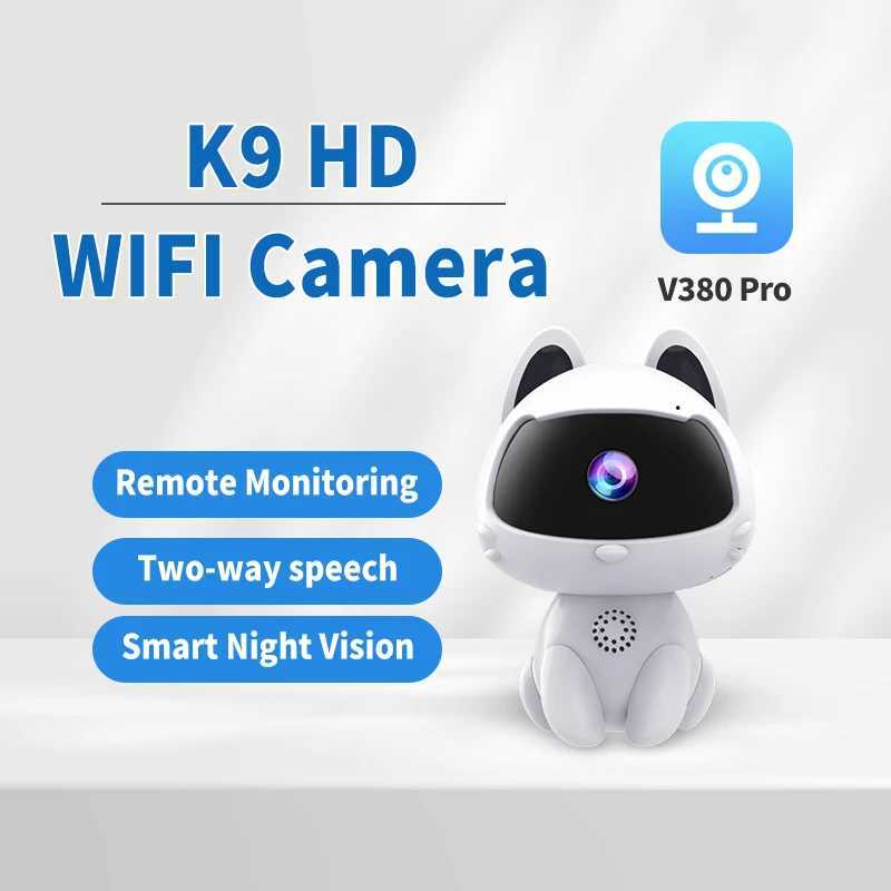 WiFi Surveillance Camera Indoor Home Security Baby Monitor V380 HD Smart Cat Wireless Camera Automatic Tracking Twoway Audio J251121