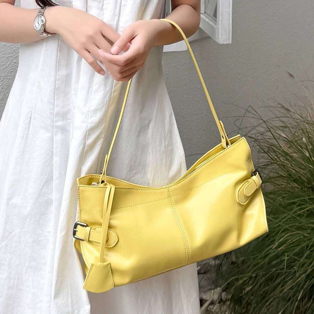 Genuine Leather Underarm Summer Niche Design Top Layer Cowhide Vintage Handbag Free Initials Fashion Women Shoulder Bag 251021