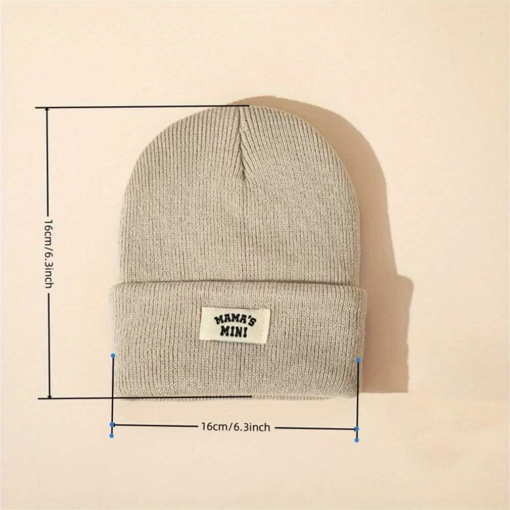 4Pcs New Kids Solid Color Warm Knitted Cap Children Autumn Winter Caps for Baby Boys Girls Brimless Hat Beanie J251021