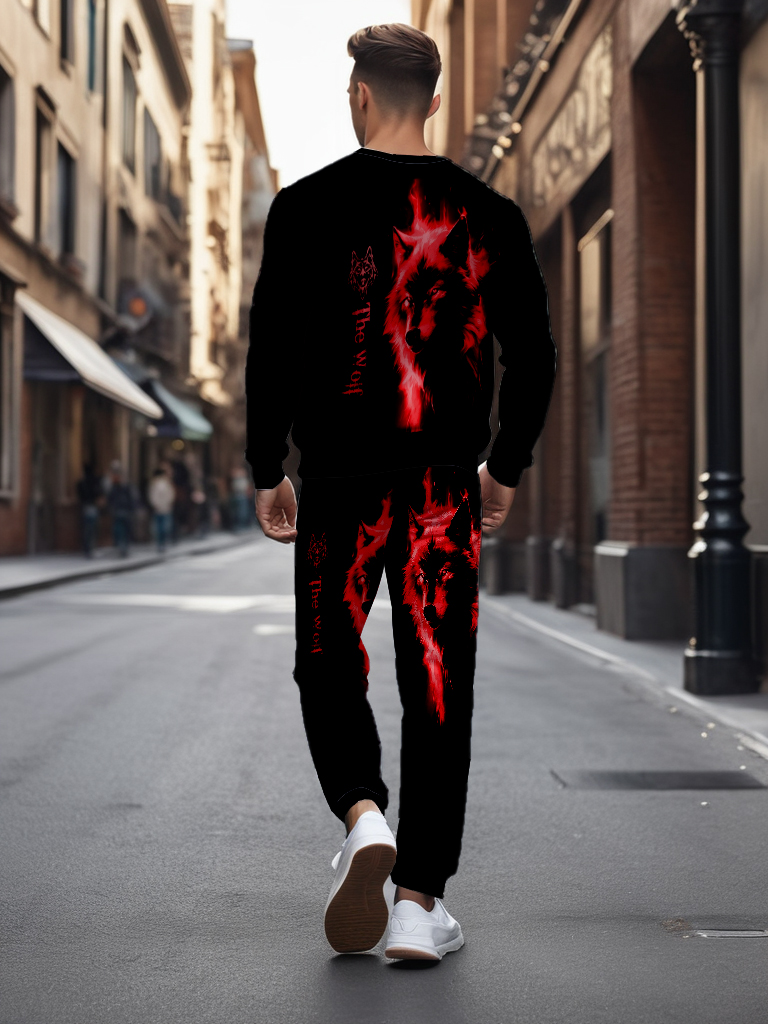 Men's Casual Knitted Long Sleeve Sweatshirt Round Neck Polyester Blend Ankle-Length Outdoor Recreation Brown Comfortable T-Shirt - YLWY0014