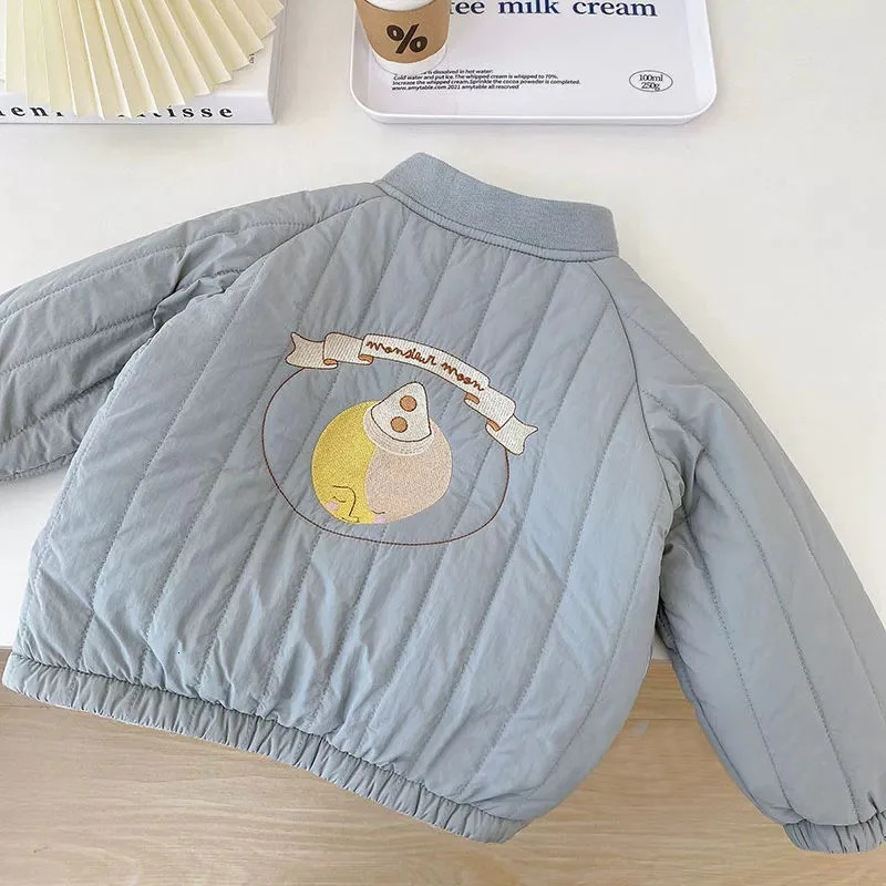 Toddler Baby Boy Girl Jackets Spring Autumn Long Sleeve Embroidery Fleece Cotton Kids Coats Outerwear Children Clothing 251018
