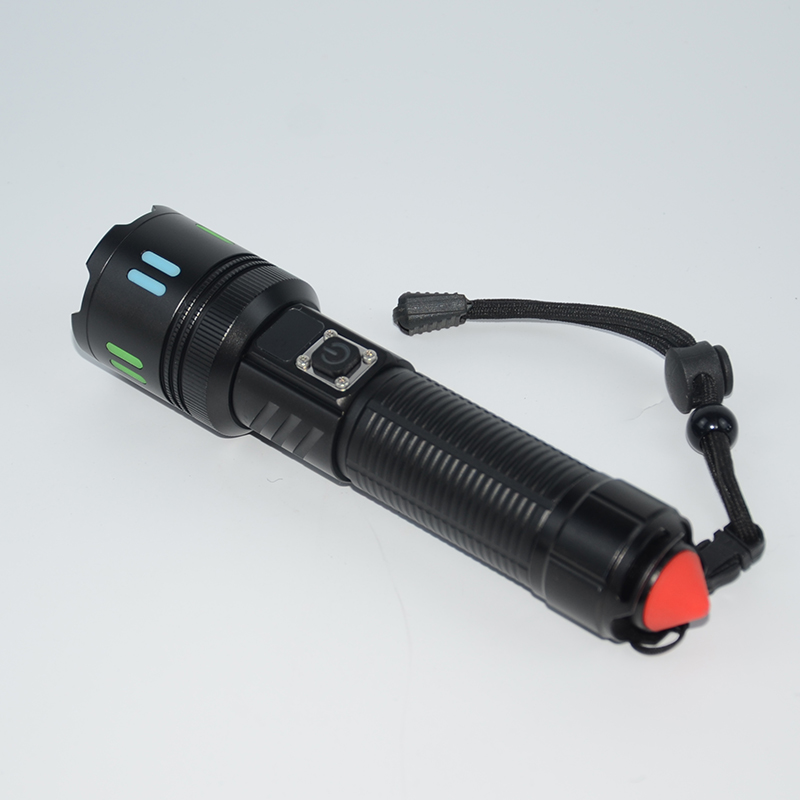 Rechargeable LED Flashlight with Multiple Lighting Modes, Portable & Durable Torch for Outdoor Activities TM501X
