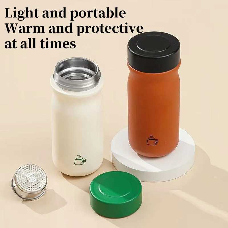 Stainless Steel Pocket Thermos Bottle Mini Thermal Water Bottle Insated Flask Outdoor Cup Camping Drinkware Outdoor Travel Y251021