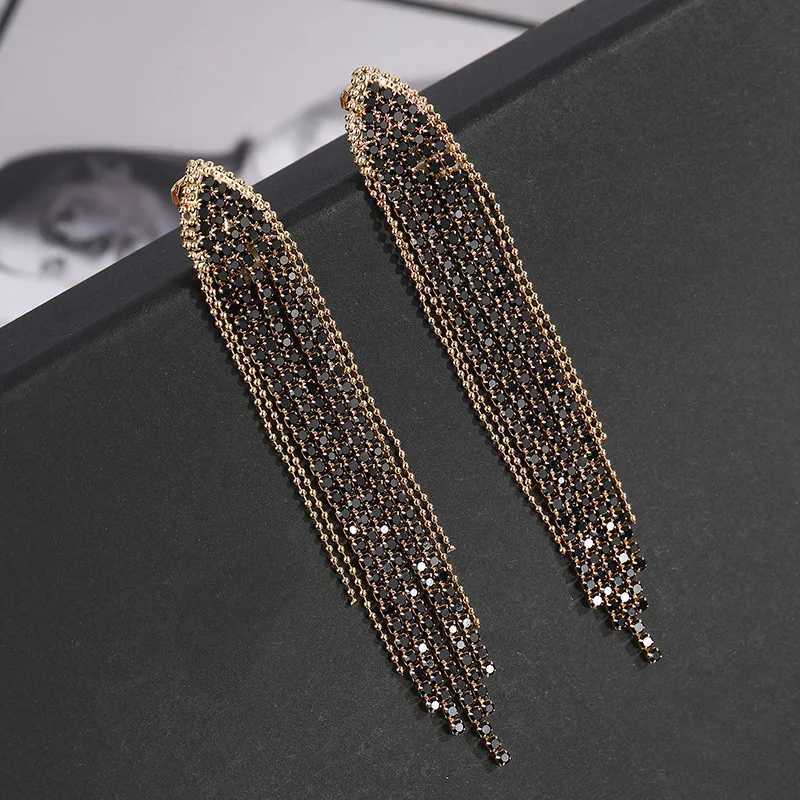 2PC Womens Fashion Copper Claw Chain Long Tassel Earrings Outdoor Travel Carnival Banquet Party Holiday Dressing Gift J251021