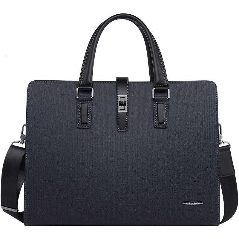Luxury bag Briefcase Business Large Capacity Genuine Handbag Shoulder High end Leather Men s Bag