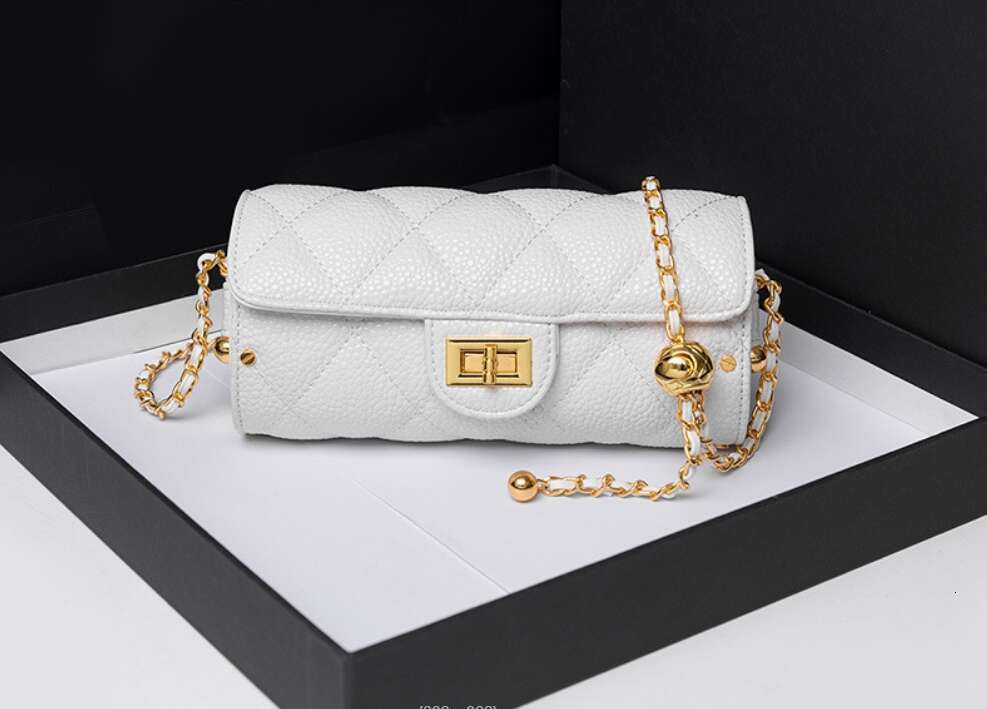 Hot Selling Babylon Fragrant Wind Lingge Chain Small Golden Ball Cylinder Simple Camellia Single Shoulder Crossbody Bag Designer Bags Give away a free