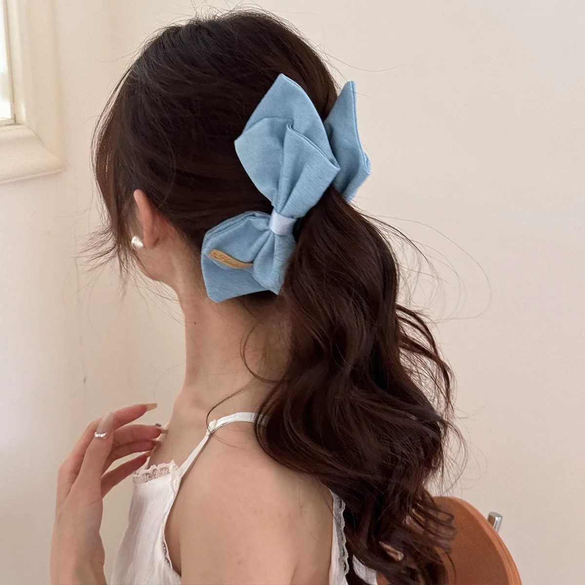 Korean hair accessories banana clip bow 2025 high ponytail new pin for women girl large leading fashion trendy popular catchesW254021