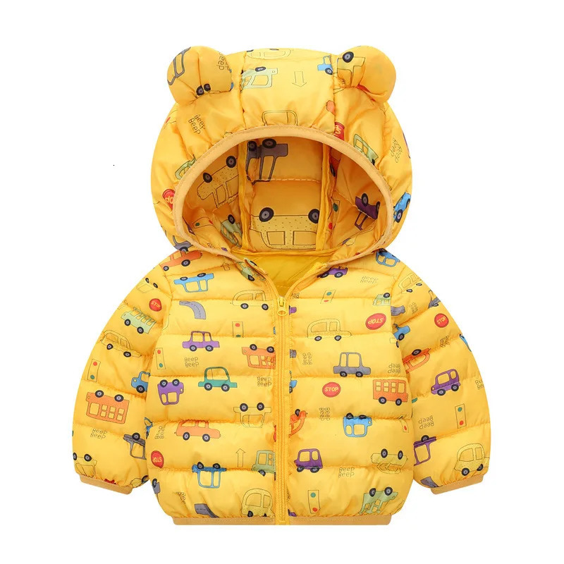 Autumn Winter Girls Boys Cotton Fashion Childrens Outwear Toddler Baby Coats Kids Casual Parkas Hooded Jackets 251021