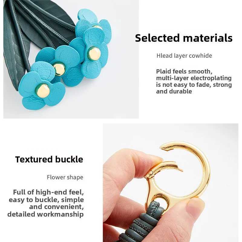 Strawberry flower leaves bag charm for women bag fashion highend exquisite workmanship bag decoration bag accessories J251121