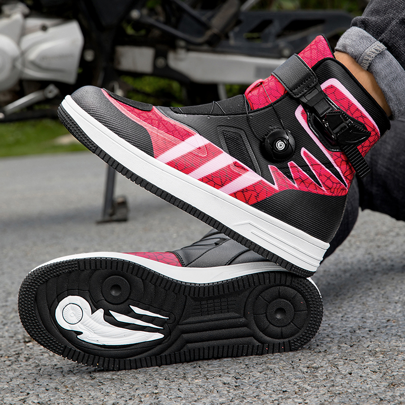 Motorcycle Riding Shoes - Four Seasons Offroad Boots, Racing Short Boots, Motorcycle Travel Equipment for Men & Women