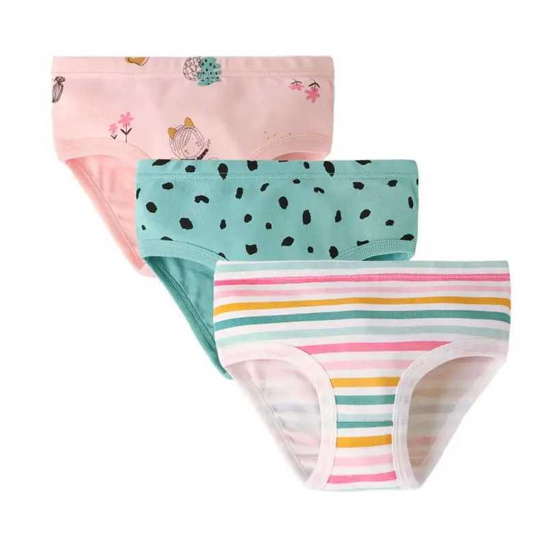 3 pcsBag Children Girls Underwears Fashion Breathable Loose Panties J251021