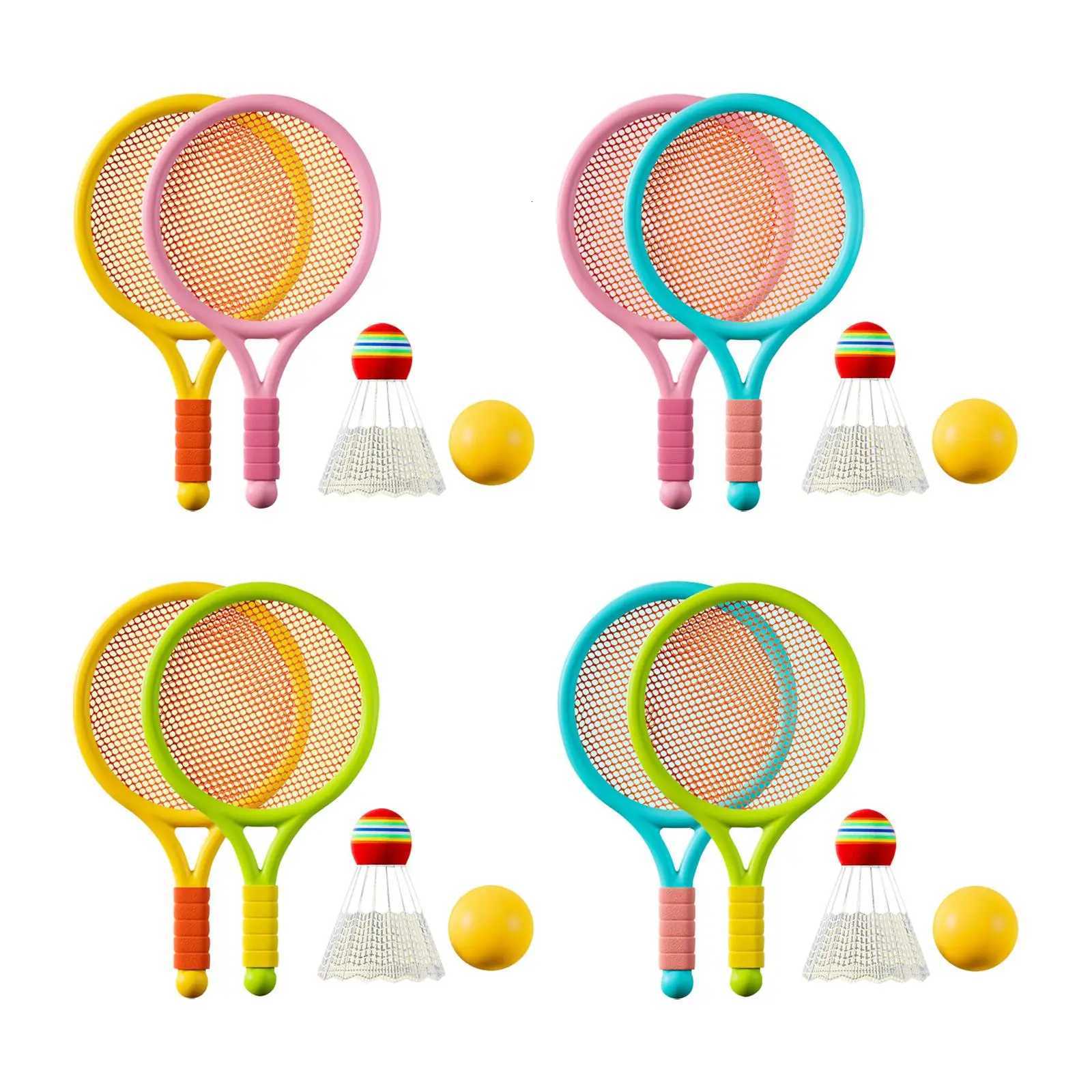 Children Badminton Tennis Set Sports Durable Tennis Racket for Kids for Play Beginner Players Beach Toys Indoor Outdoor Boys W251021