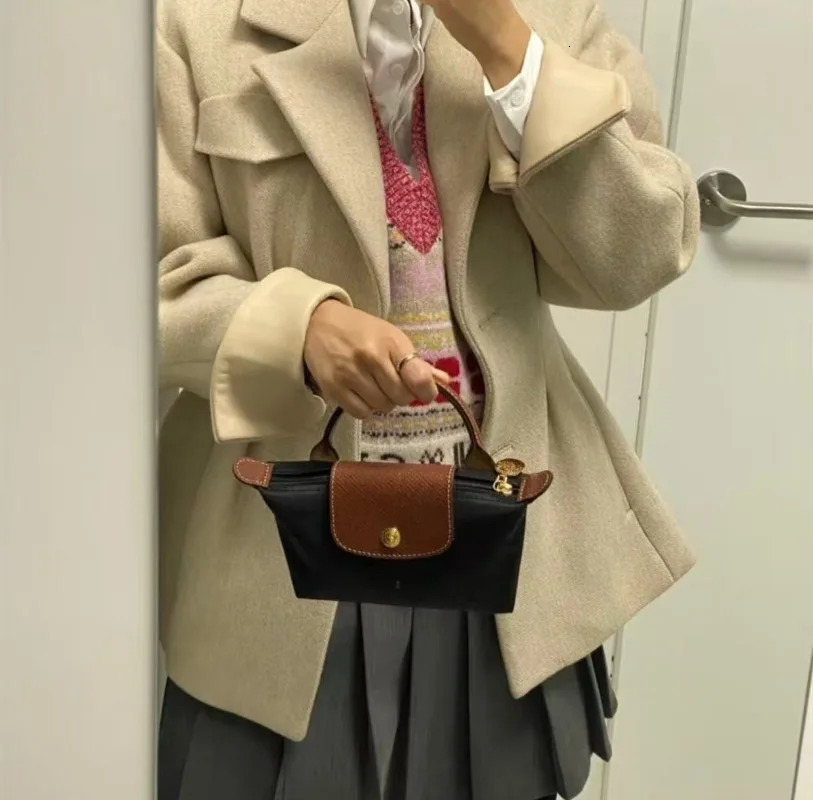 2025 Nylon Short Handle Dumpling Bun Mini Shoulder Eco Friendly Small Bag Zipper Makeup Gift 251018