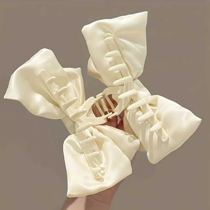 Super Large Bowknot Grip Clip Cute Hair Clip HighEnd Clip Hair Accessory For Women Bowknot Headwear Hair ClawsW254021