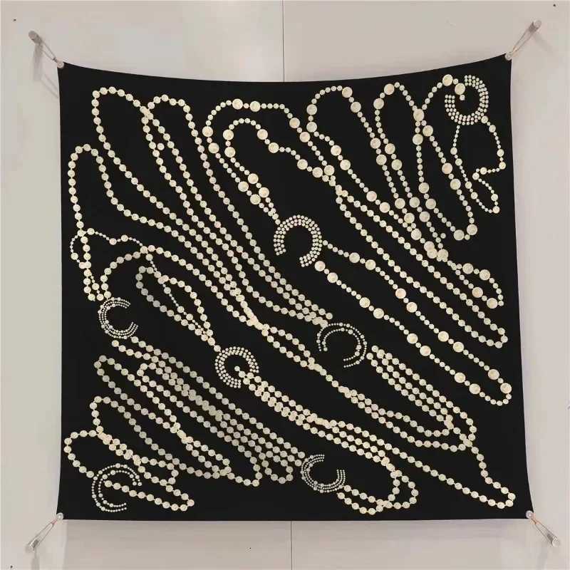 VREOVOR New 90cm 90cm Large Square Scarf Handmade Desktop Printing Machine Right Angle Curled Edge Twill Silk Fashion Trends W251021