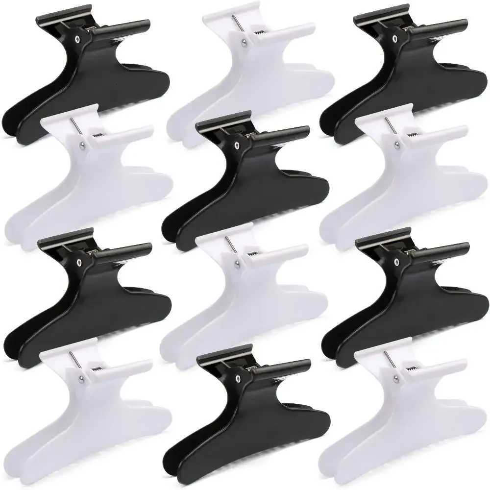 212pcs Butterfly Hairdressing Section Clips Women Girls Hair Section Claw Salon Accessories Hair Styling Holding Clamps BlackW254021