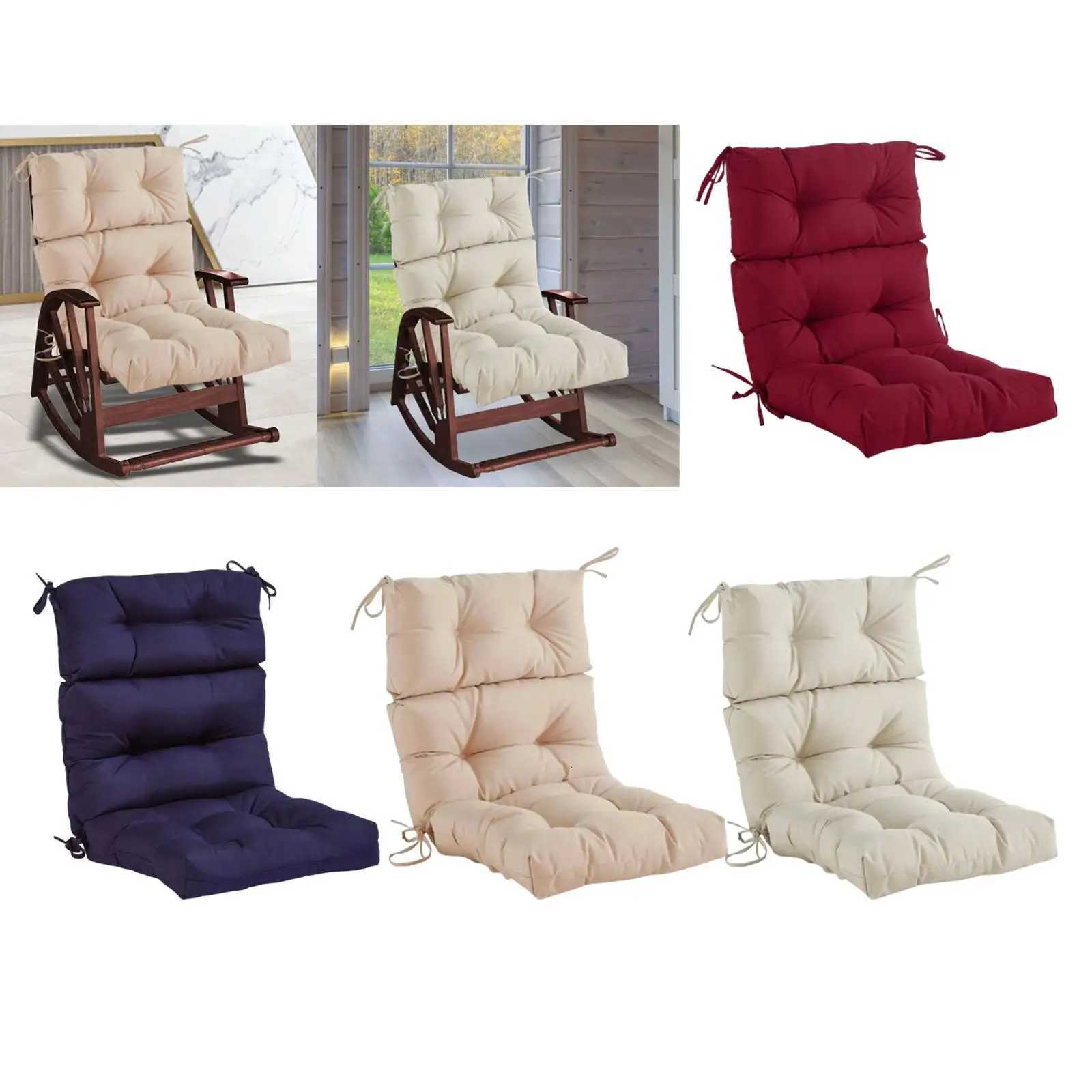 Outdoor Seat Back Chair Cushion Comfortable Yard Soft Spring Summer with Ties Cafe Balcony Outside Patio Garden Seat Cushion X251021