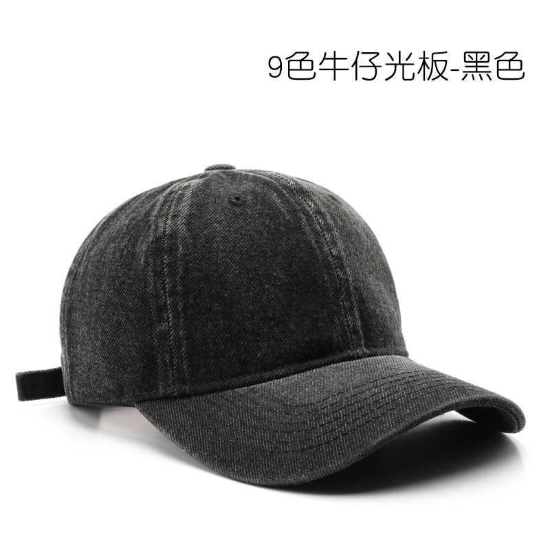 Womens Autumn Winter Personalized Washed Denim Baseball Cap Outdoor Mens Travel Warm Sun Protection Visor Cap H251020