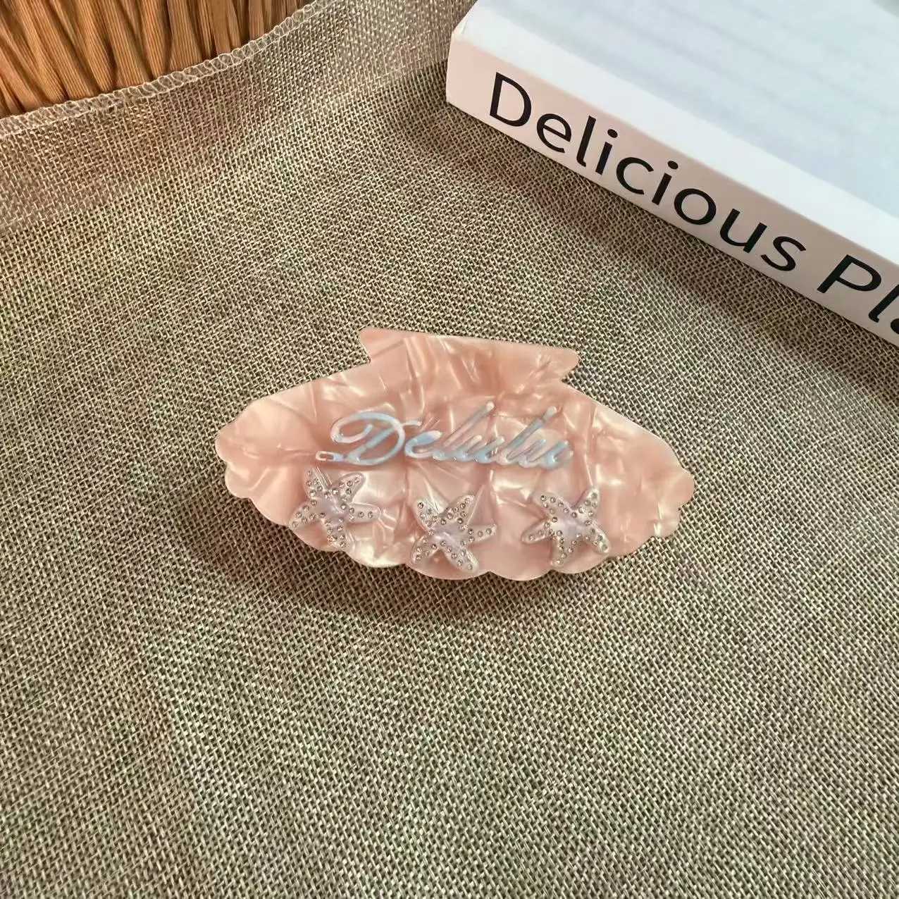 Kaosen series shell iron teeth grip clip vinegar board temperament highend shark clip back of the head disc hair grab hair acceW254021