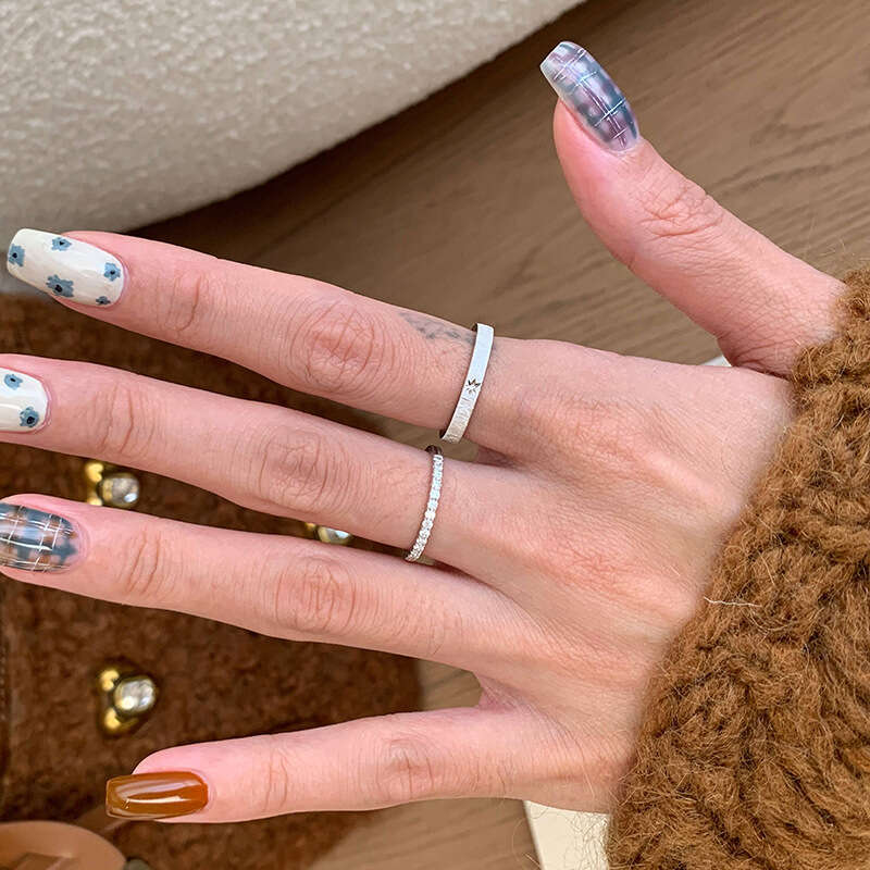 Mercury Style Brushed Ring New Fashion High-Value Design Design Light Luxury Unique Niche Designer Jewelry for Women