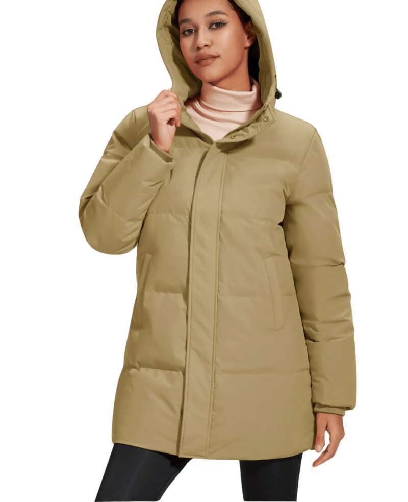 Winter Quilted Duck Feather Down Jackets Womens Padded Puffer Warm Hooded Long Coats Thermal Waterproof Thick Outerwear womens coat