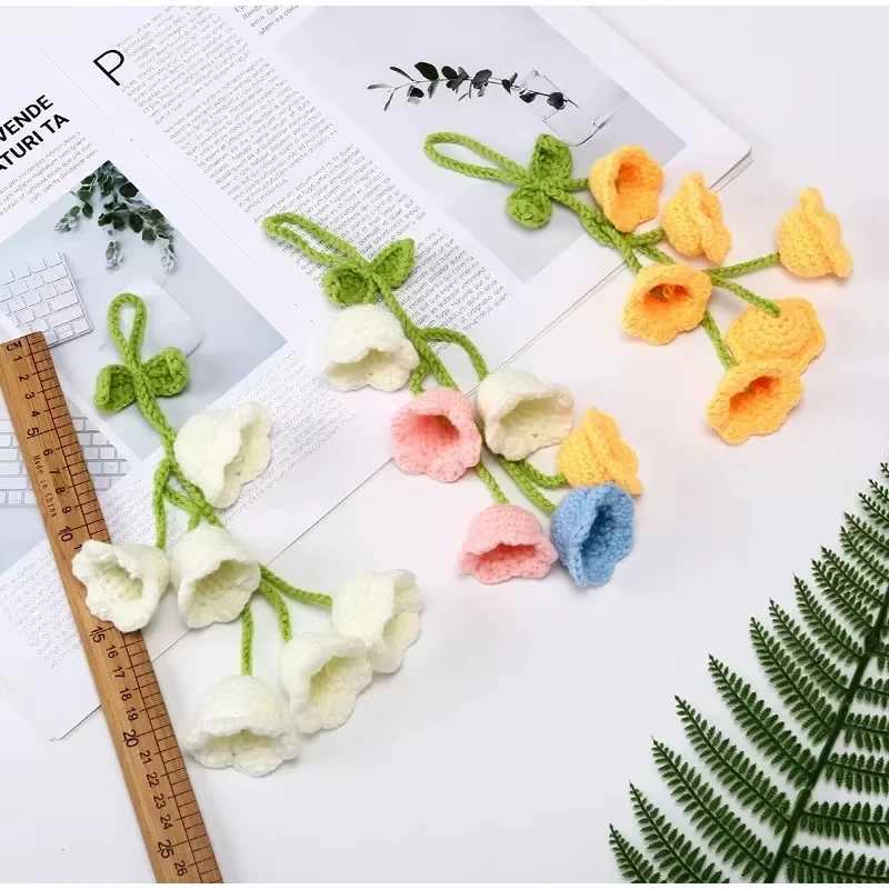 Brand Handwoven Lily Of The Valley Flower String Bag Pendant Backpack Lanyard Bag Accessories Cherry Blossom Bag Pendant Flower J251121