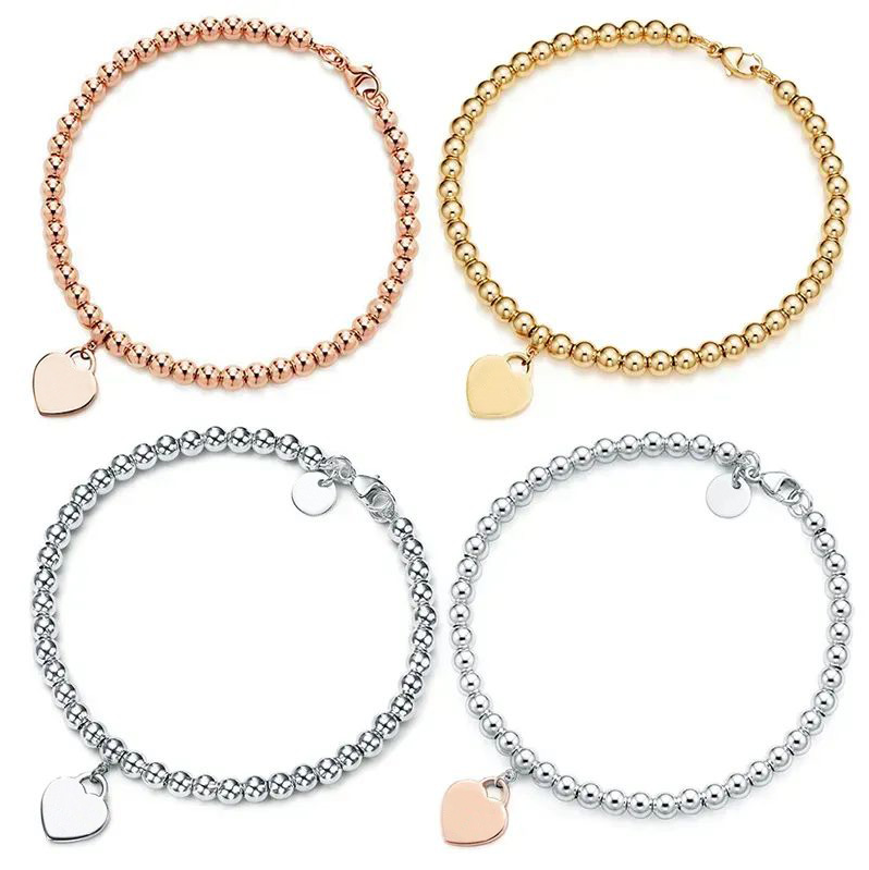 Charm Bracelets 925 Heart Designer Bracelet Sier Bracelet Bottom Plated Girlfriend Souvenir Lady Gift Fashion Charm Designer Jewelry Miss For woman