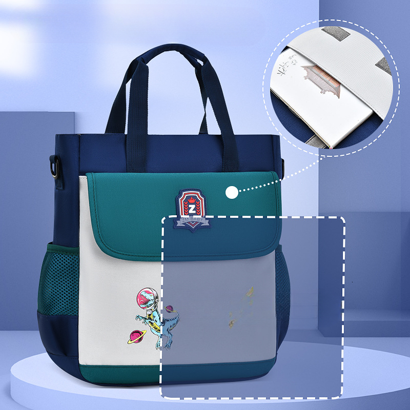 Popular fashion designer new-style elementary school tutoring class bag cartoon cute handbag training class shoulder bag