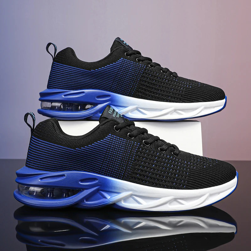 YRZL Men Running Shoes Trend Breathable Mesh Lightweight Shoes for Men Non Slip Soft Sole Comfortable Walking Sneakers 251017