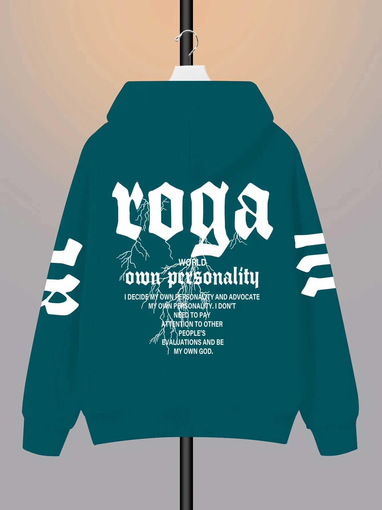 Hot selling autumn mens fashionable letter printed comfortable and soft hooded sweatshirt outdoor urban street style clothing W251021