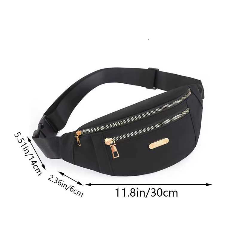 Mens and Womens Casual Waist Bag Crossbody Bag Durable and Versatile FrontClasp Shoulder Bag Z251021
