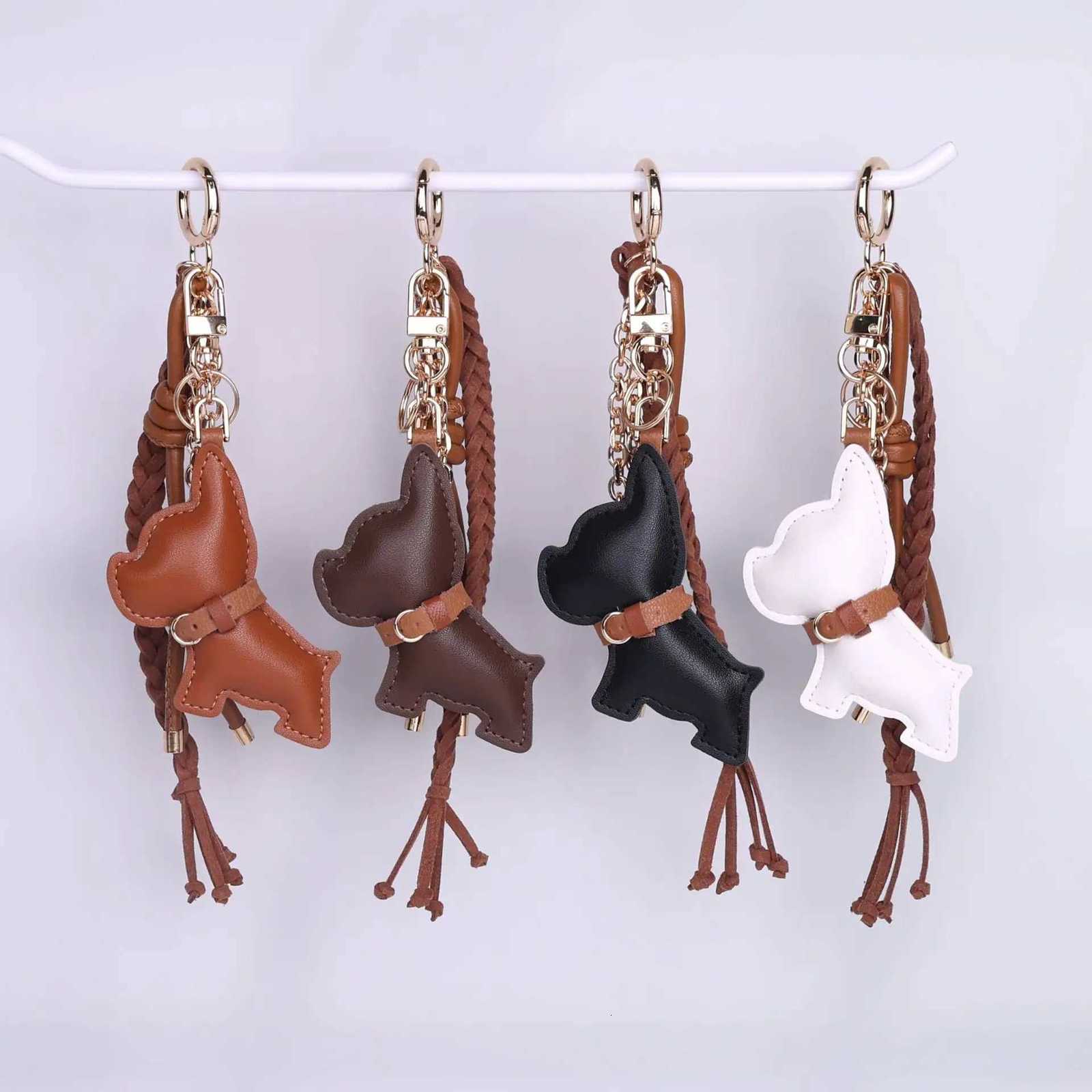 Key Chain Dog Puppy Leather Keychain Key Holder Keychains Bolsos De Mujer Trinkets W251021