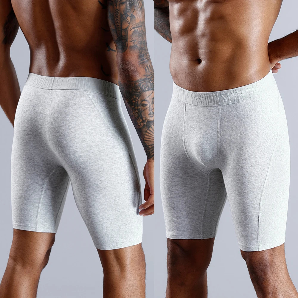 Style Cotton Boxer Long Leg Underwear For Man Shorts Big Size And Panties Homme Boxerhomme Underpants 251021