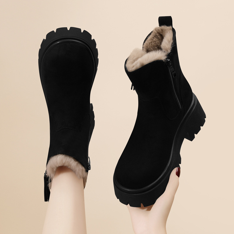 Free Shipping Designer Casual Shoes Women snow boots women boots new autumn winter versatile short tube anti slip plush thick warm cotton shoes