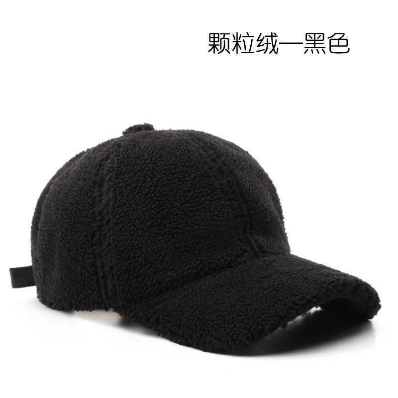 Hat Autumn and Winter Fashion Warm Grain Down Cap Outdoor Sports Casual Female Sunshade Baseball Cap H251020